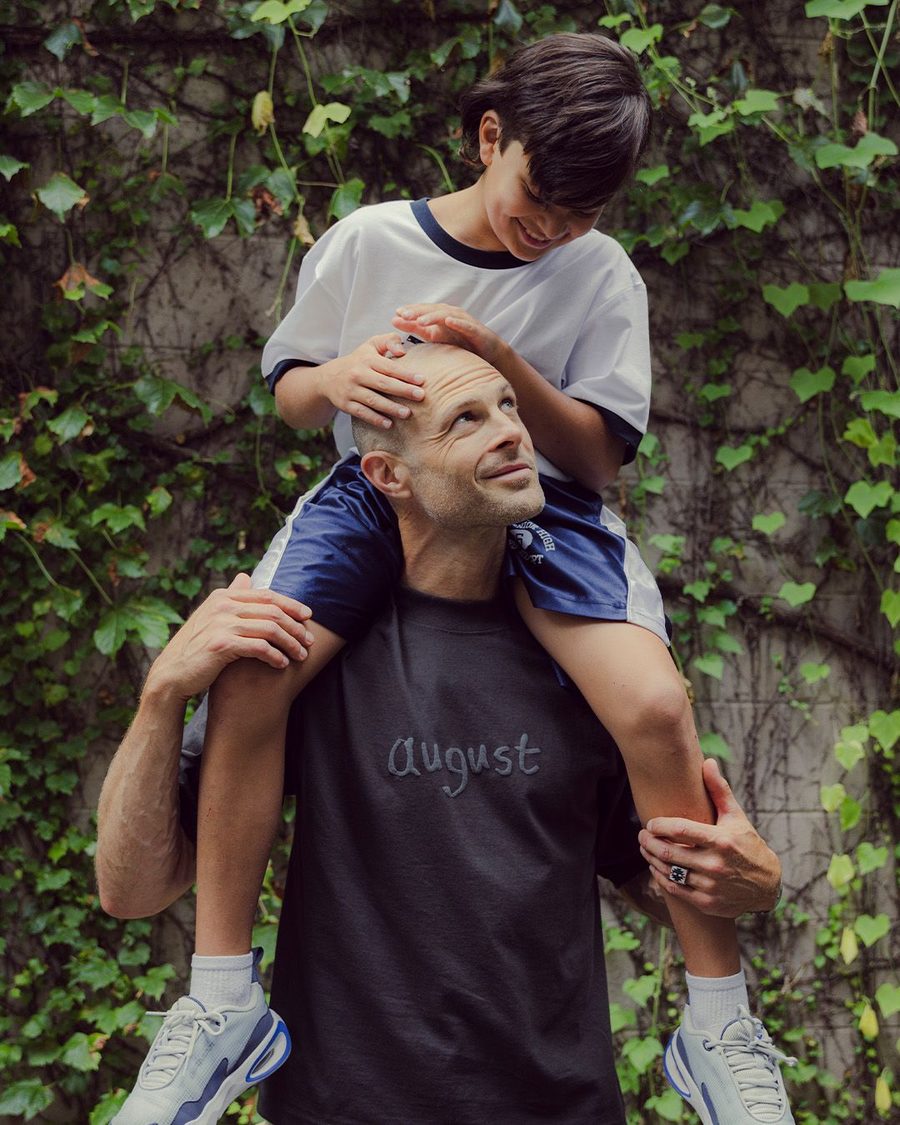August streetwear embroidered tee by Cowdog Print Co.
