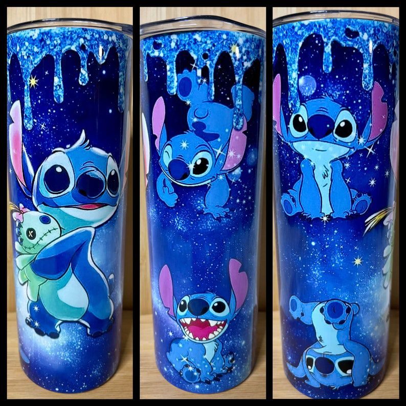 Three full-wrap sublimation printed tumblers by Ray's Print